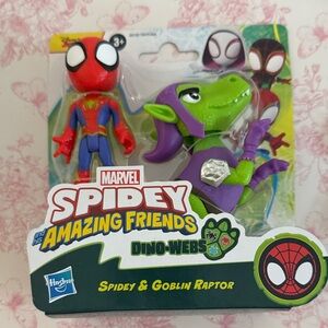 Hasbro Marvel Spidey & Goblin Raptor Action Set - Red and Purple